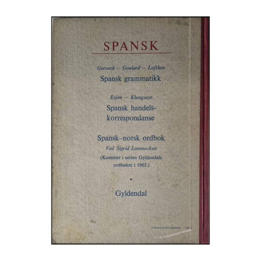 Max Gorosch & Olav Lofthus: Spansk For Begynnere