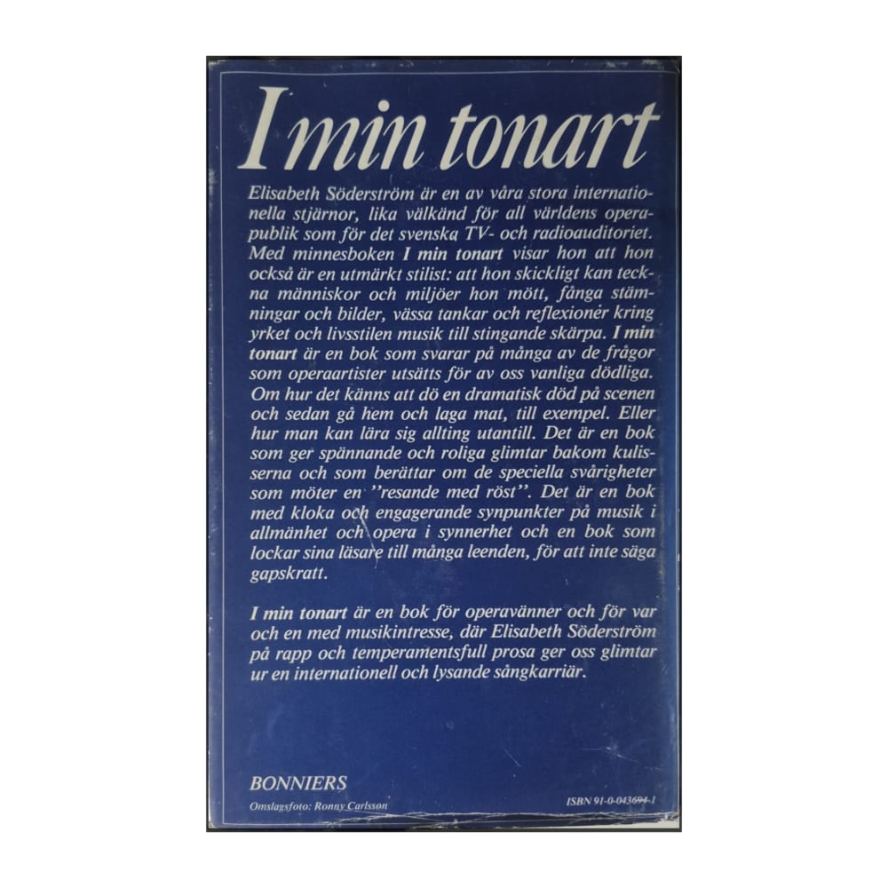 Elisabeth Söderström: I Min Tonart