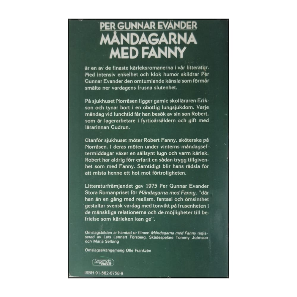 Per Gunnar Evander: Måndagarna Med Fanny