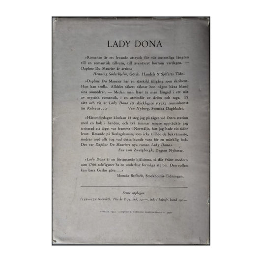 Daphne Du Maurier: Lady Dona