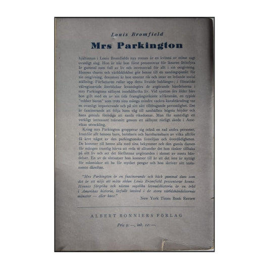 Louis Bromfield: Mrs Parkington