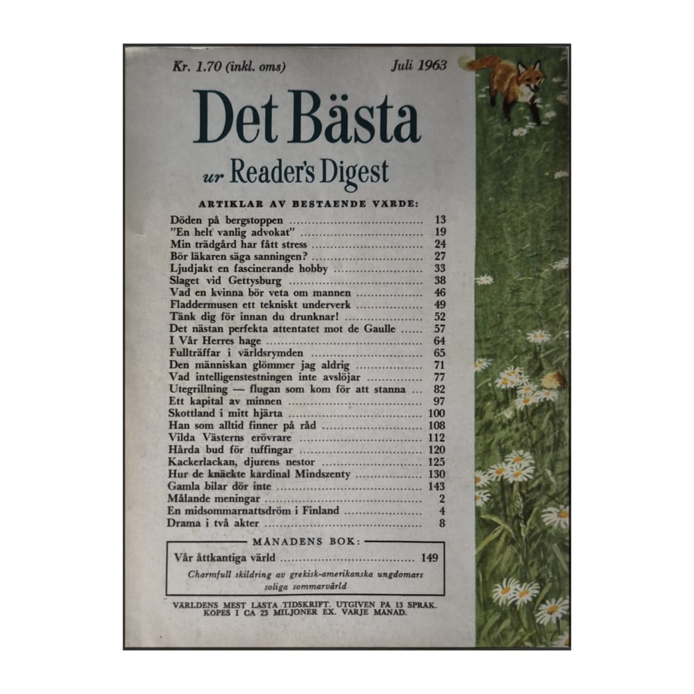 Reader’S Digest: Det Bästa 1963-07