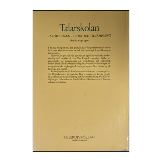 Siv Strömquist: Talarskolan