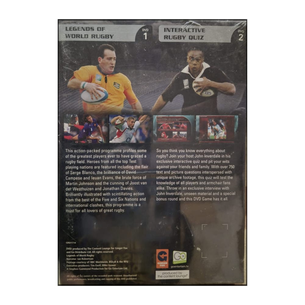 Rugby: Legends Of World Rugby + Rugby Quiz