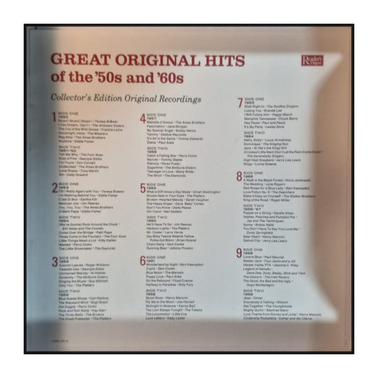 Great Original Hits Of The 1950-1960