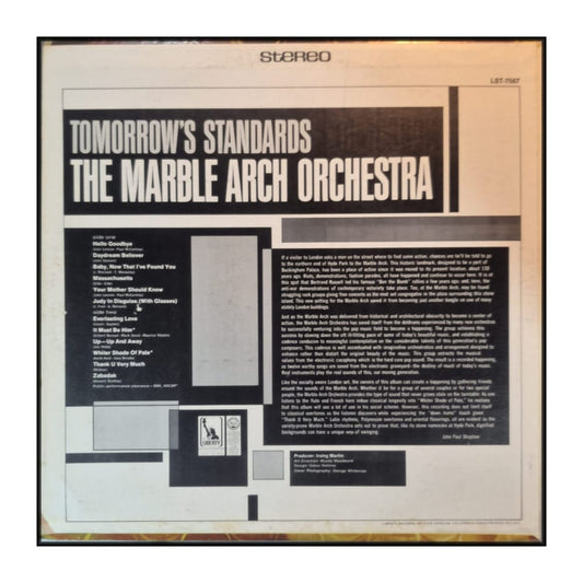 The Marble Arch Orchestra: Tomorrow'S Standards