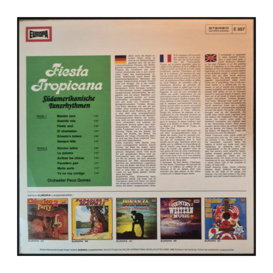 Orchester Paco Gomez: Fiesta Tropicana - Südamerikanische Tanzrhythmen