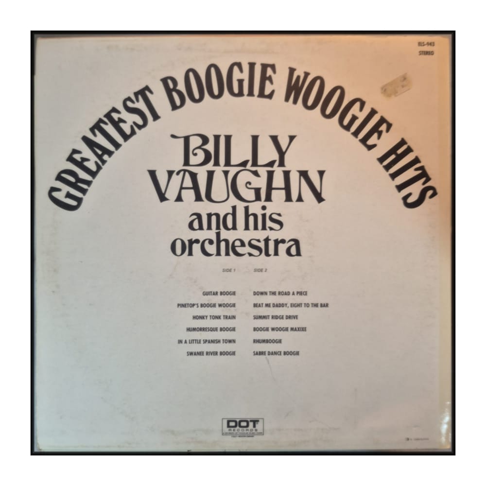 Billy Vaughn And His Orchestra: Greatest Boogie Woogie Hits
