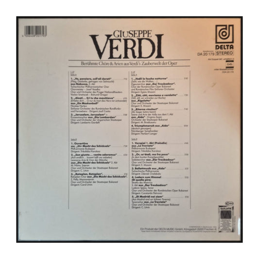 Giuseppe Verdi: Berühmte Chöre & Arien Aus Verdi'S Zauberwelt Der Oper