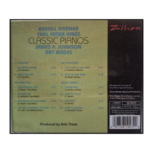 Erroll Garner & Earl Fatha Hines & James P. Johnson & Art Hodes: Classic Pianos