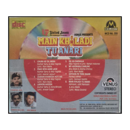 Main Khiladi Tu Anari: Music