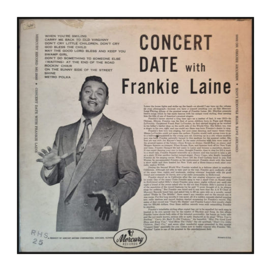 Frankie Laine: Concert Date