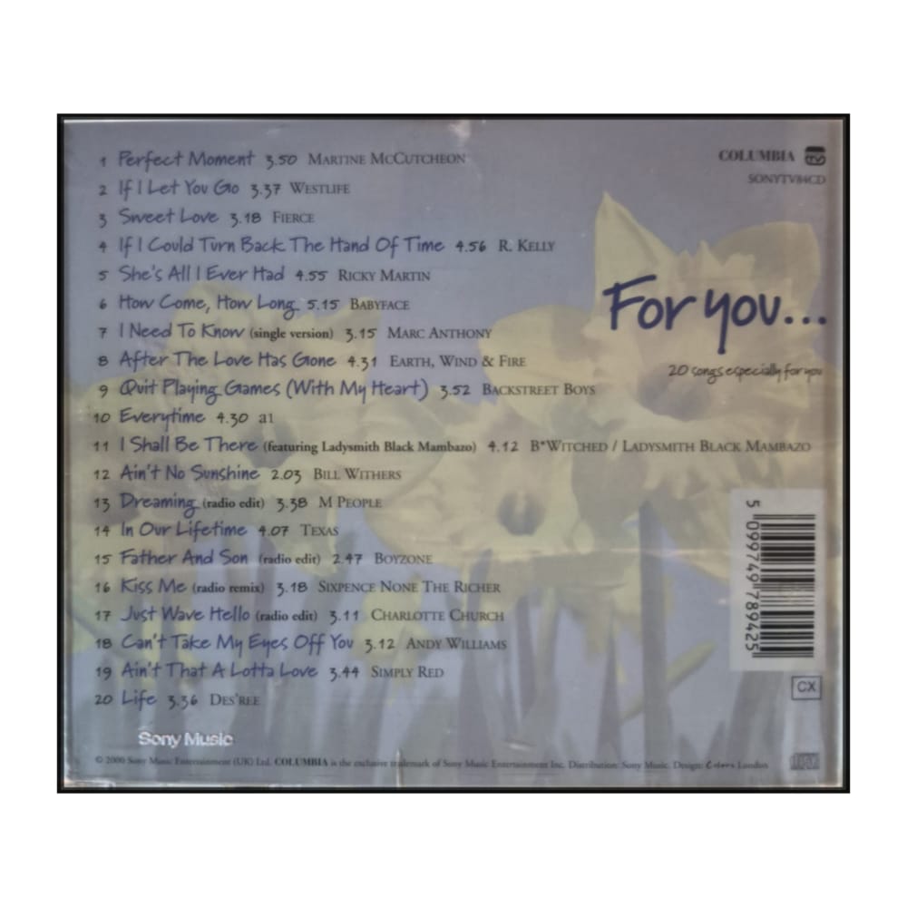 For You 20 Songs Especially For You