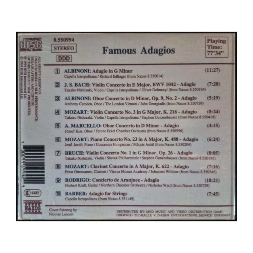 Naxos: Famous Adagios