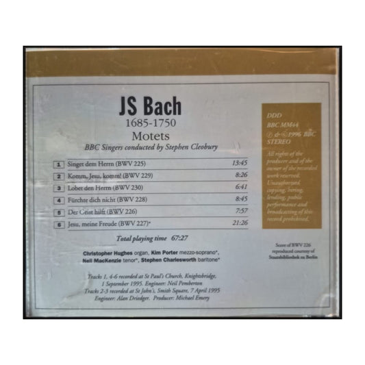 Bbc Music V4 Nr 8: Bach Motets Bwv 225-230
