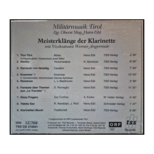 Militärmusik Tirol: Meisterklänge Der Klarinette