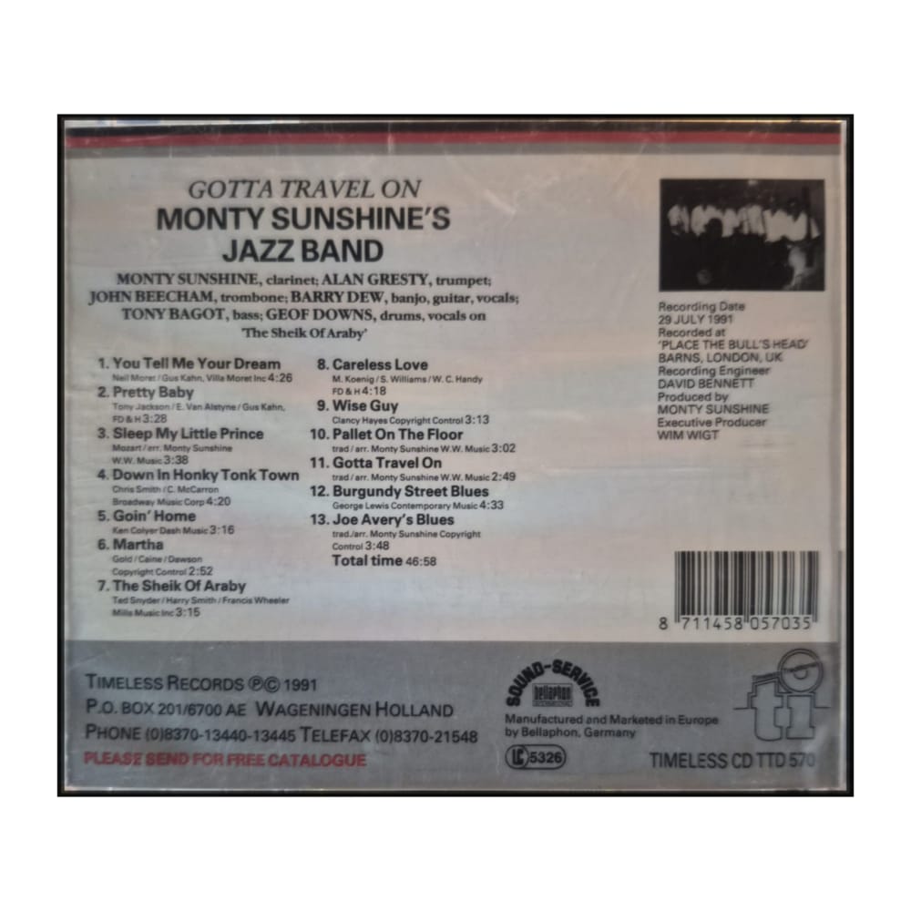 Monty Sunshine'S Jazz Band: Gotta Travel On