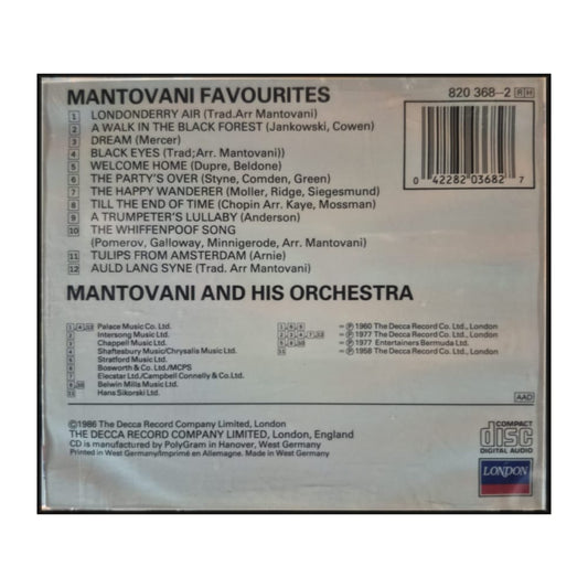 Mantovani And His Orchestra: Mantovani Favourites