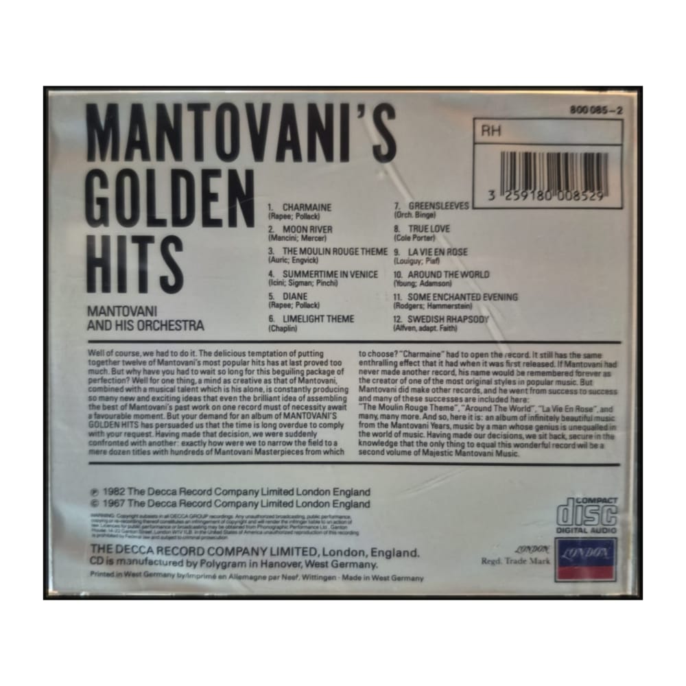 Mantovani: Mantovani'S Golden Hits