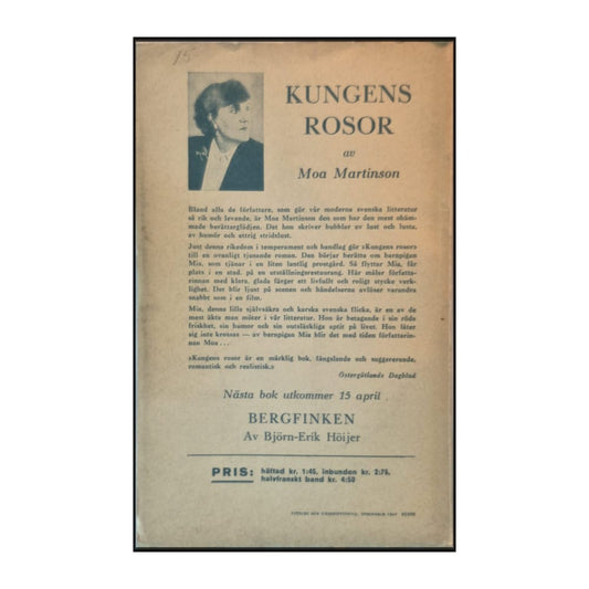 Moa Martinson: Kungens Rosor