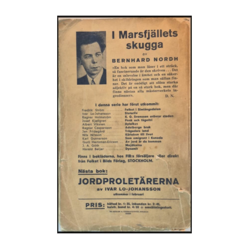 Bernhard Nordh: I Marsfjällets Skugga