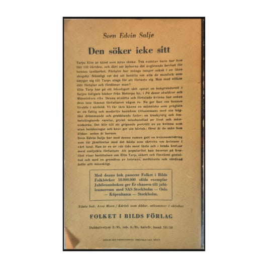 Sven Edvin Salje: Den Söker Icke Sitt