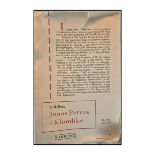 Erik Berg: Jonas Petrus I Klondike