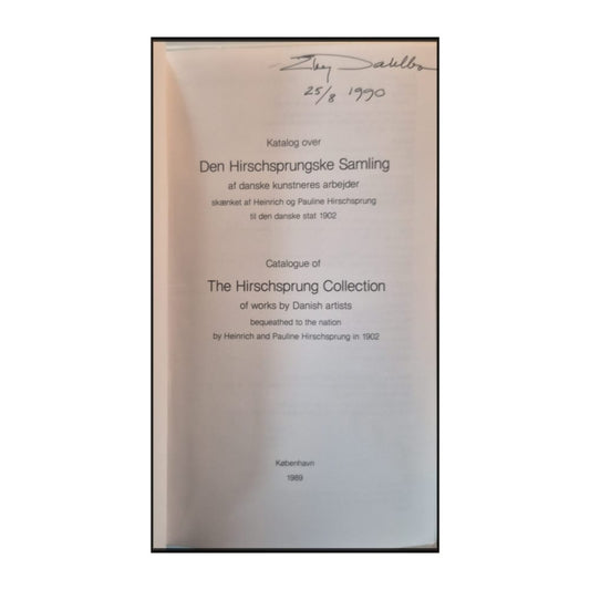 Den Hirschsprungske Samling: Katalog 1989