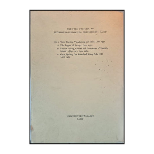 Oscar Bjurling: Das Steuerbuch König Eriks Xiii