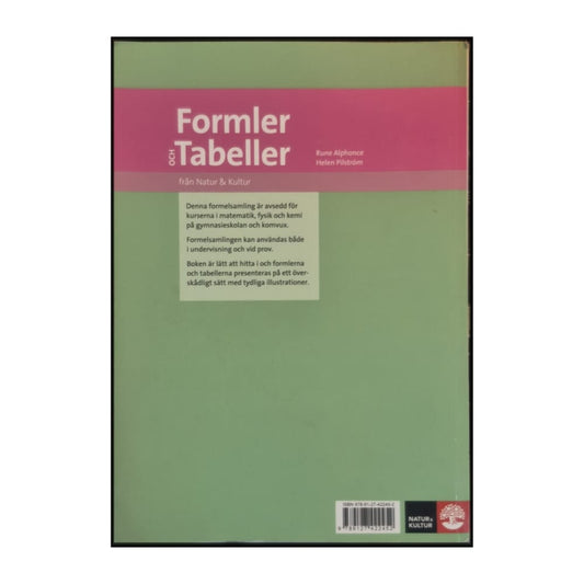Natur & Kultur: Formler Och Tabeller