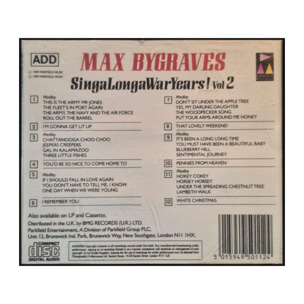 Max Bygraves: Singalongawaryears! V2
