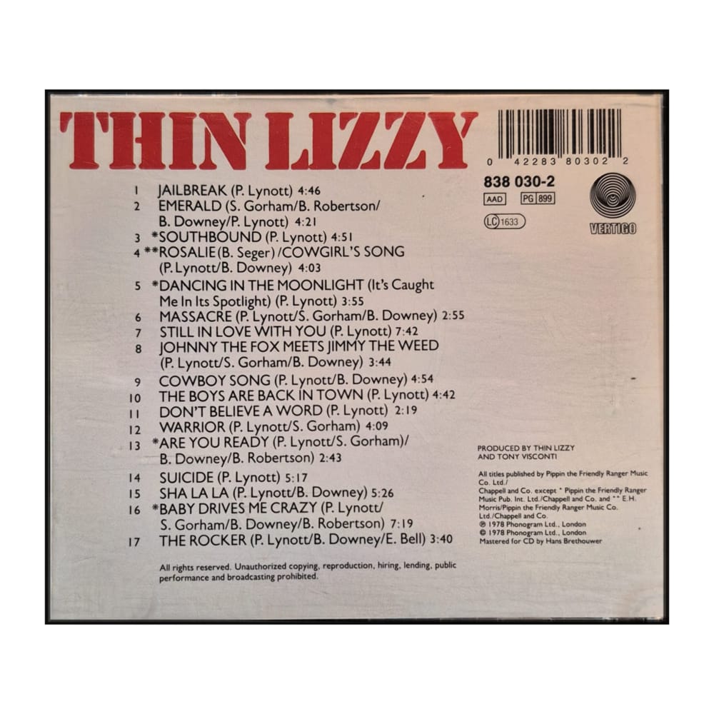 Thin Lizzy: Live And Dangerous