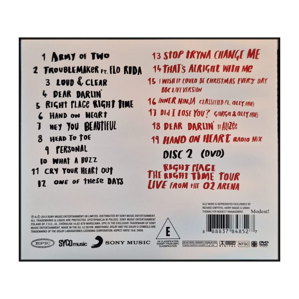 Olly Murs: Right Place Right Time