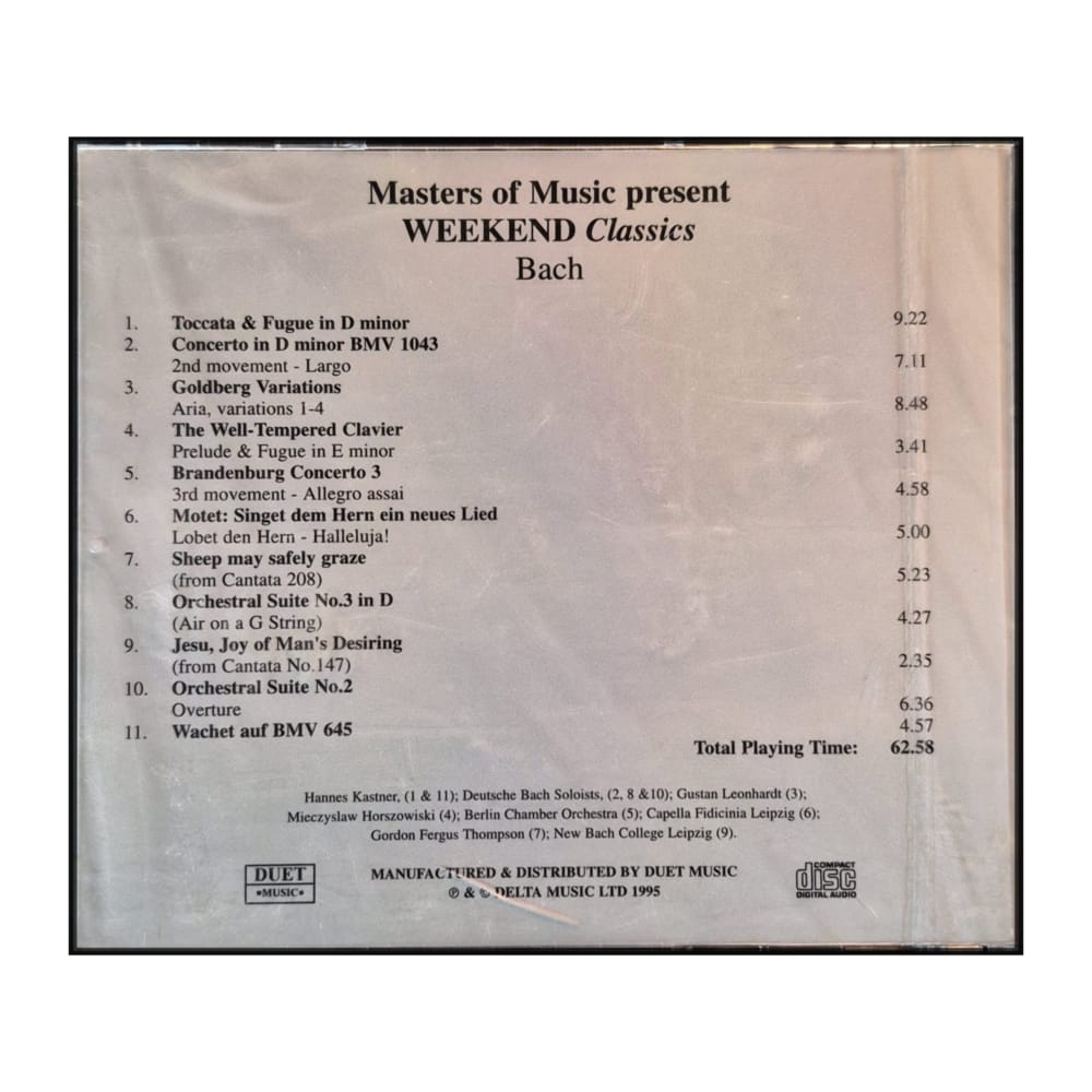 Johann Sebastian Bach: Weekend Classics