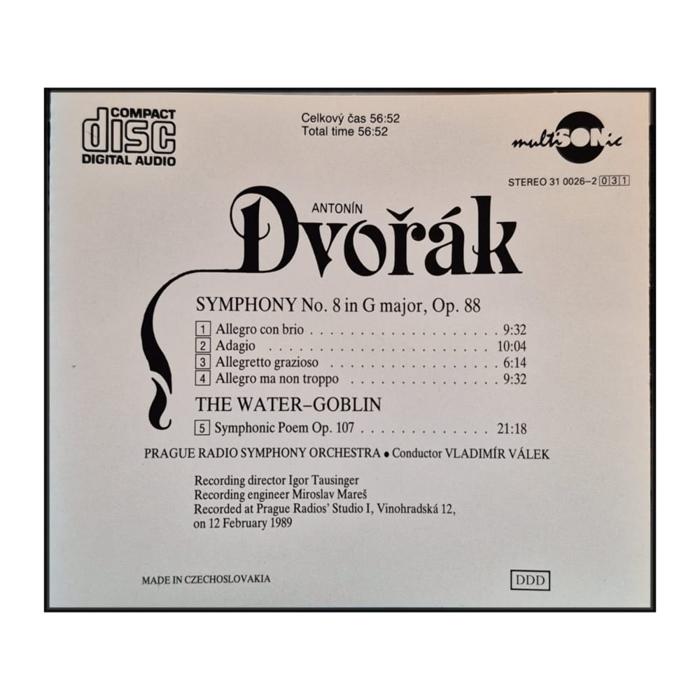 Antonín Dvořák: Symphony No. 8 / The Water-Goblin