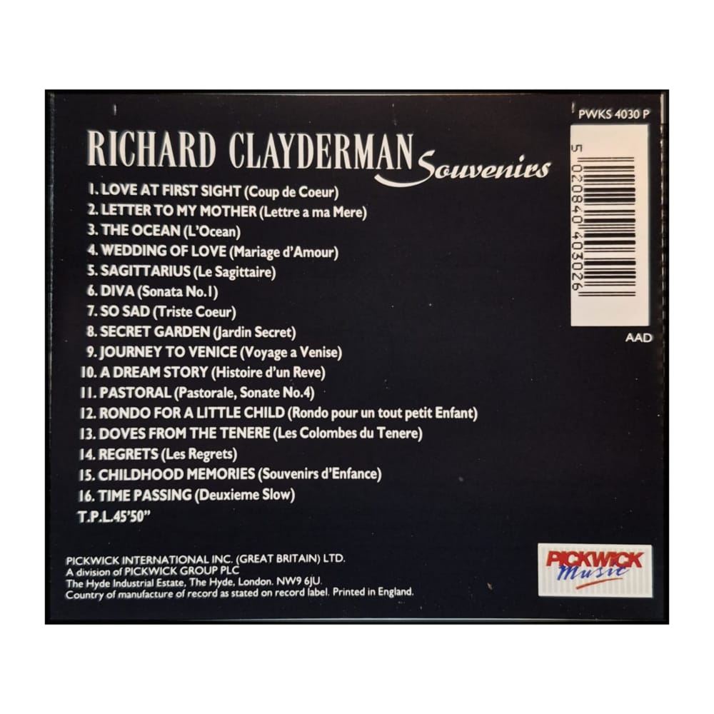 Richard Clayderman: Souvenirs