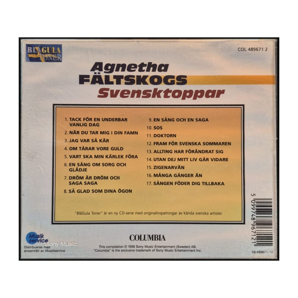 Agnetha Fältskog: Svensktoppar