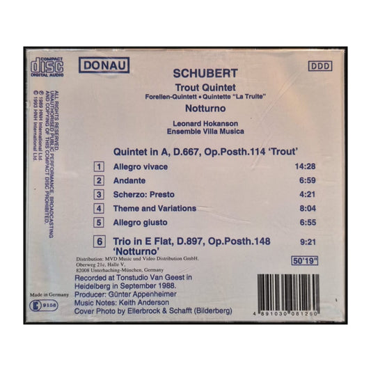 Franz Schubert: Trout Quintet