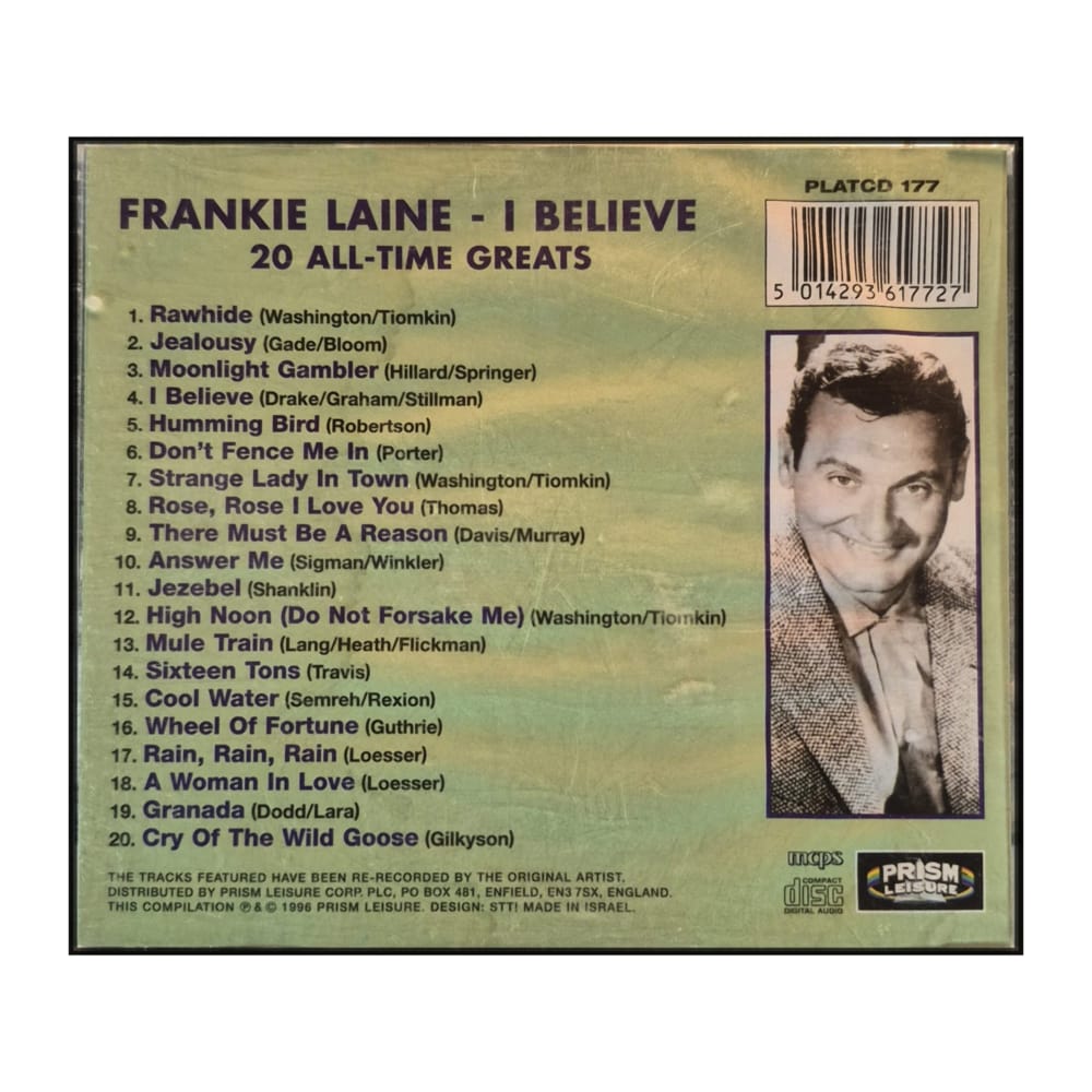 Frankie Laine: I Believe - 20 All-Time Greats