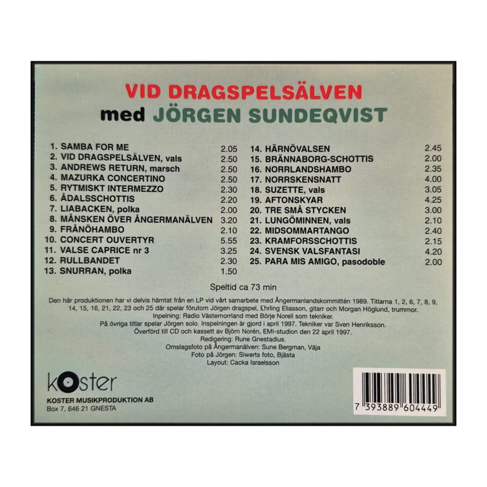 Jörgen Sundeqvist: Vid Dragspelsälven
