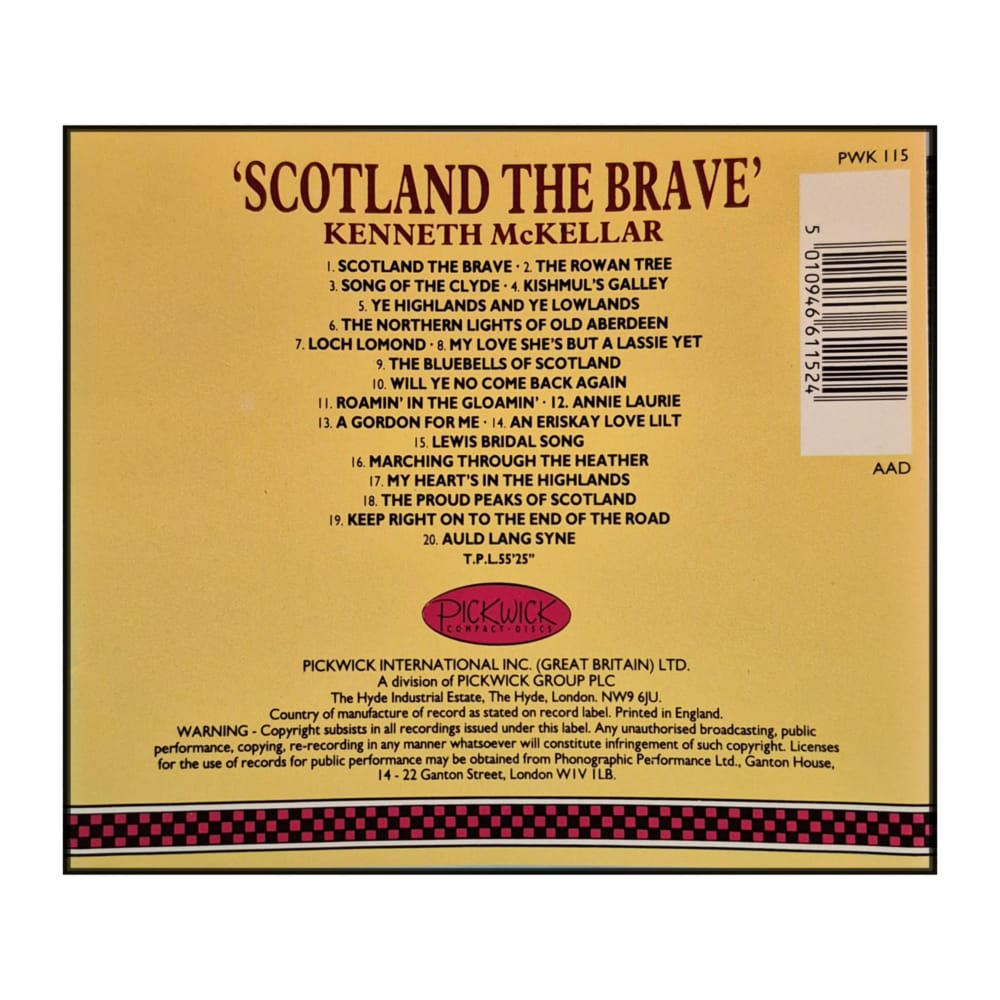 Kenneth Mckellar: Scotland The Brave