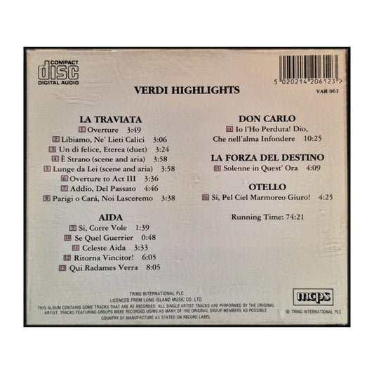 Verdi Highlights: Opera Favourite Highlights