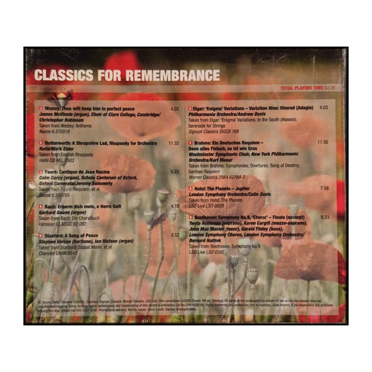 Classic Fm 2009-11: Classics For Remembrance