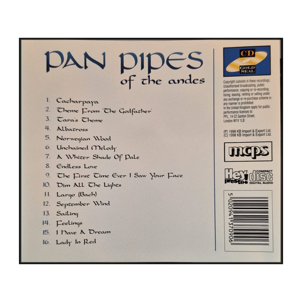Pan Pipes Of The Andes