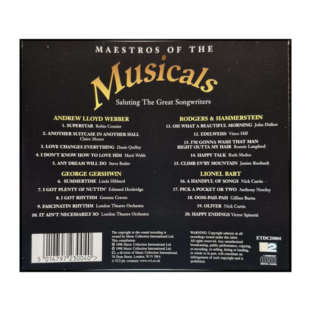 Maestros Of The Musicals