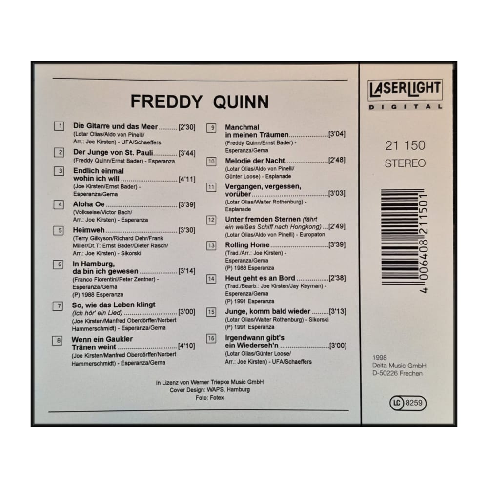 Freddy Quinn: Aloha Oe