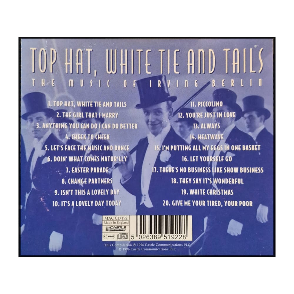 Irving Berlin: Top Hat White Tie And Tails
