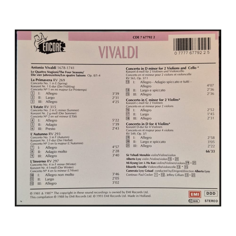 Antonio Vivaldi: The Four Seasons