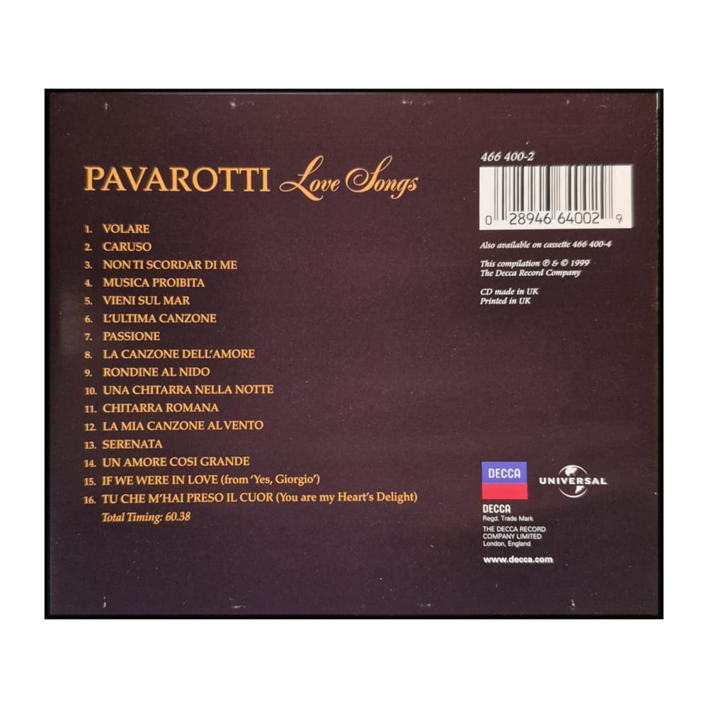 Luciano Pavarotti: Love Songs
