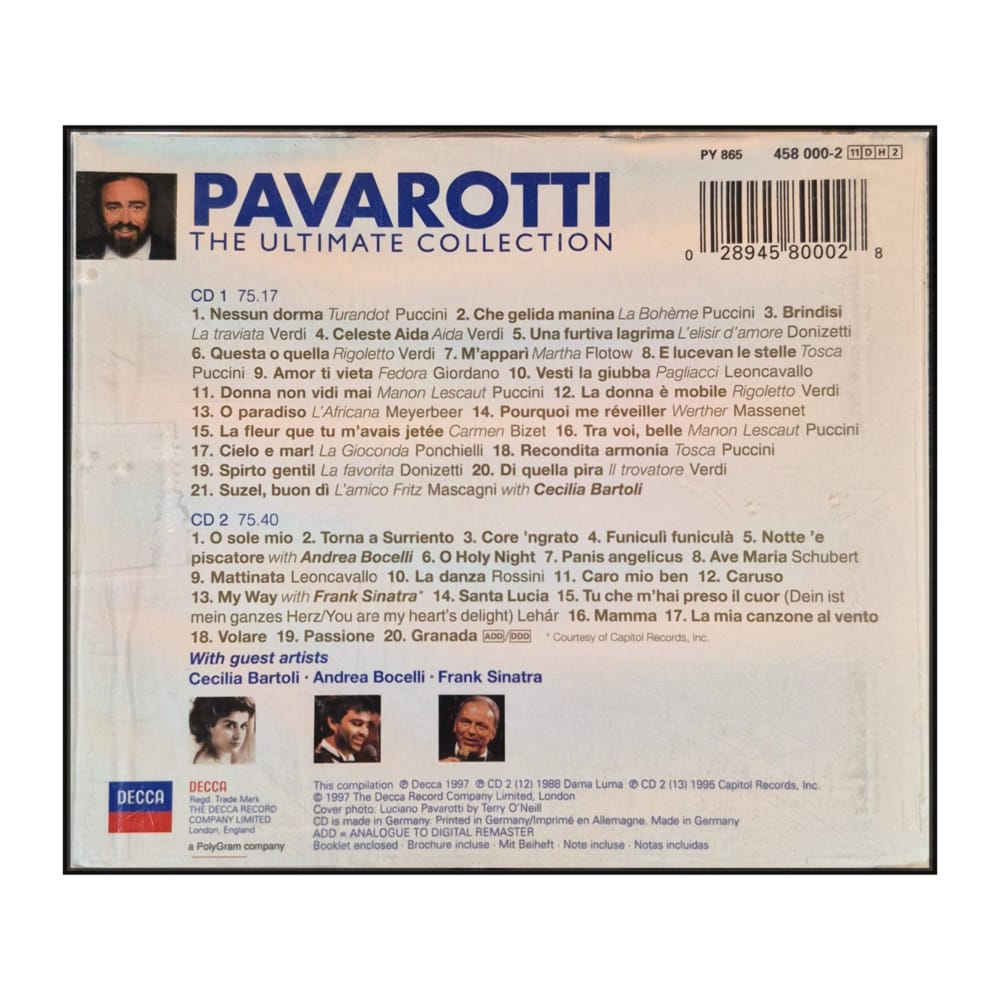 Luciano Pavarotti: The Ultimate Collection: Opera At The Oracle
